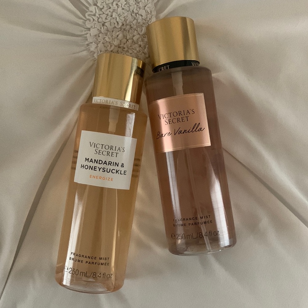 mandarin and honeysuckle & bare vanilla